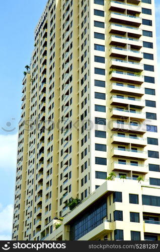 thailand bangkok office district palaces abstract modern building line sky terrace skyscraper reflex