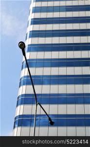 thailand bangkok office district palaces abstract modern building line sky terrace street lamp