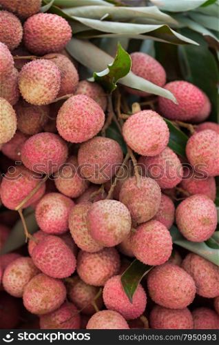 Thailand litchi lychee fruit with sweet and sour mix.
