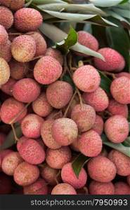 Thailand litchi lychee fruit with sweet and sour mix.