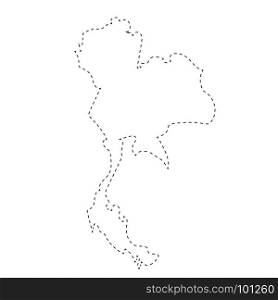 Thailand outline map