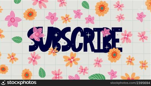 Thank you 1k followers, floral congratulation insta badge to celebrate new users illustration. Greeting card with text and flowers, grass and herbs, 1000 customers follow in social media. Subscribe letter Greeting card with text and flowers, grass and herbs, flowers, 4k, footage, Motion, graphic