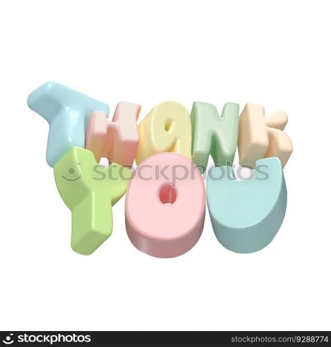 Thank you multicolor lettering 3d text icon hand drawn, thanksgiving day Cute Illustration isolated on white background with clipping path.. Thank you multicolor lettering 3d text icon hand drawn, thanksgiving day Cute Illustration isolated on white background with clipping path