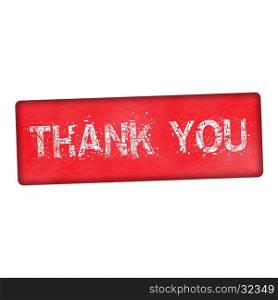 thank you white wording on wood red background