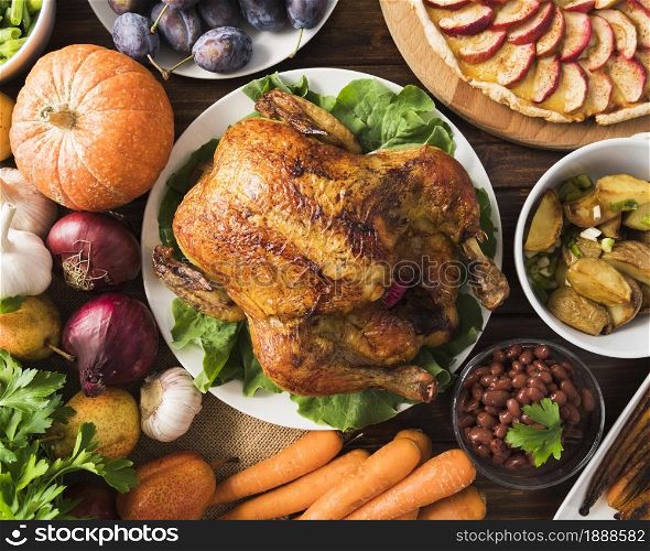 thanksgiving meal concept with turkey. Resolution and high quality beautiful photo. thanksgiving meal concept with turkey. High quality and resolution beautiful photo concept