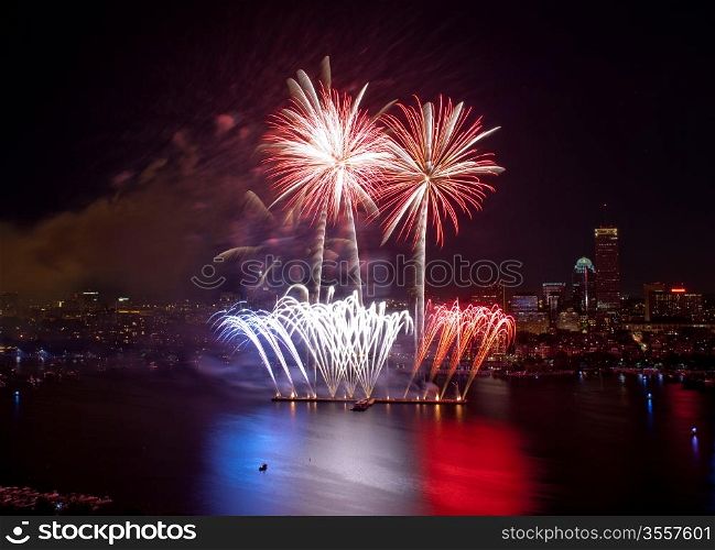 The 4th of July celebration in Boston, Massachusetts