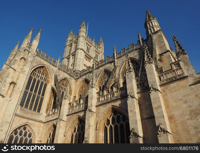 The Abbey Church of Saint Peter and Saint Paul (aka Bath Abbey) in Bath, UK