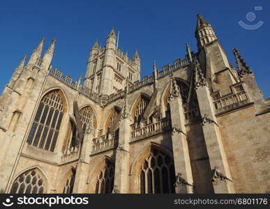 The Abbey Church of Saint Peter and Saint Paul (aka Bath Abbey) in Bath, UK