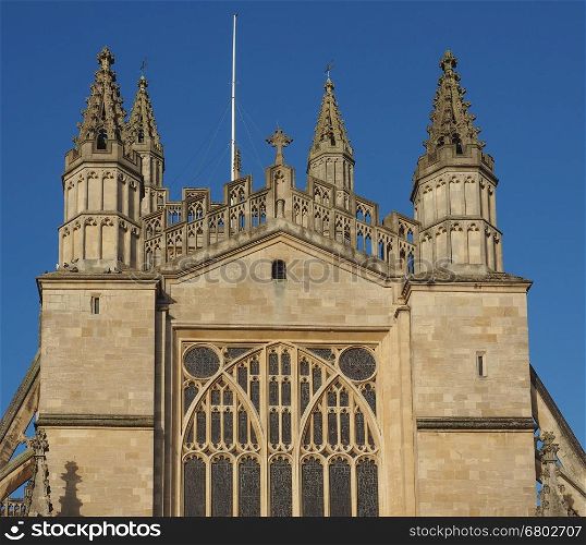 The Abbey Church of Saint Peter and Saint Paul (aka Bath Abbey) in Bath, UK