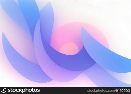 The abstract background is made in light pink-blue colors. Circles, lines. Created with Generative AI