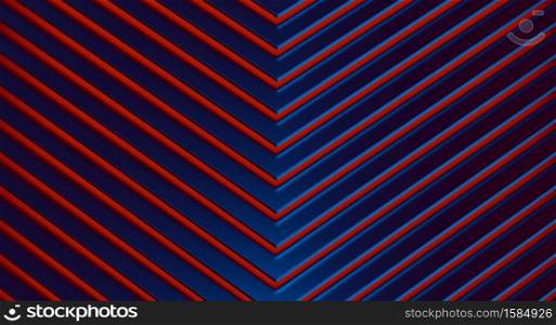 The abstract blue metal pattern background. 3D illustration.