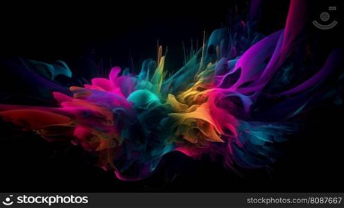 The abstract colorful line texture background. ai generated