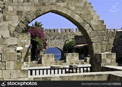 The Acropolis in Rhodos greece