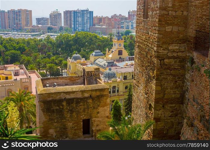 The Alcazaba of Malaga Century X in the Arab period in Malaga Spain