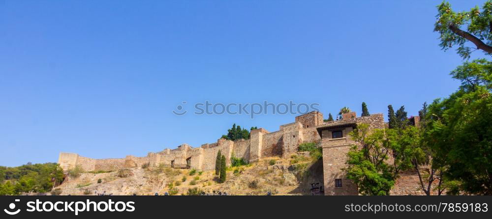 The Alcazaba of Malaga Century X in the Arab period in Malaga Spain