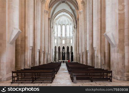 The Alcobaca Monastery interior, Alcobaca, Oeste Subregion of Portugal