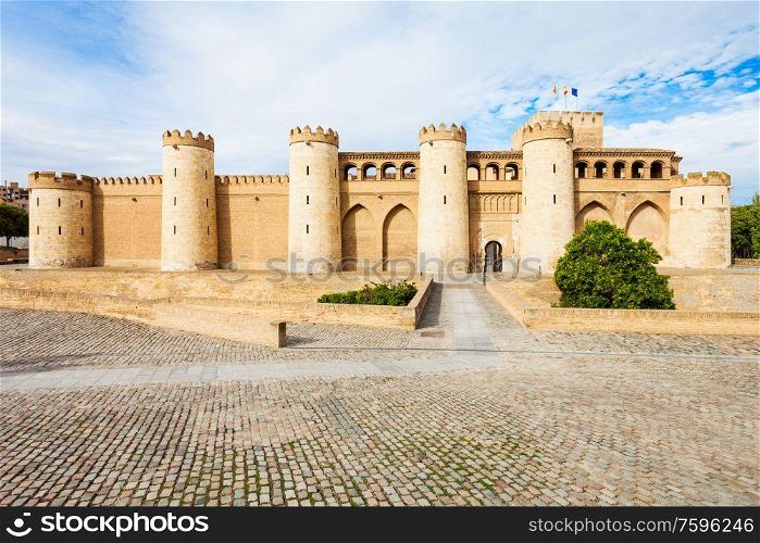 The Aljaferia Palace or Palacio de la Aljaferia is a fortified medieval Islamic palace in the Zaragoza city in Aragon region, Spain