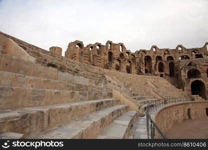 The amphitheater in El-Jem, Tunisia