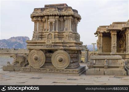 The ancient city of Hampi architecture ruins in India