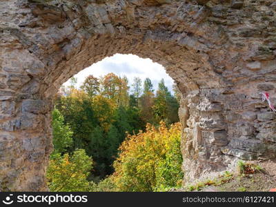 The ancient destroyed fortress. Petersburg. Russia. Koporye