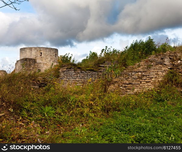 The ancient destroyed fortress. Petersburg. Russia. Koporye