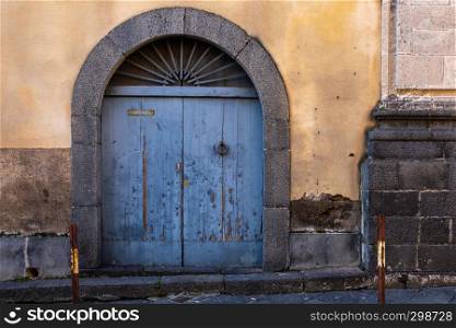 The Ancient door of a Sicilian house