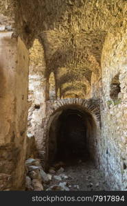 The ancient ruins of the convent of San Francescu di Caccia near Castifao in the Balagne region of Corsica