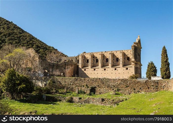 The ancient ruins of the convent of San Francescu di Caccia near Castifao in the Balagne region of Corsica