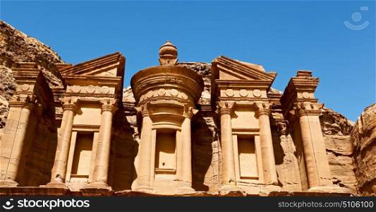 the antique site of petra in jordan the monastery beautiful wonder of the world