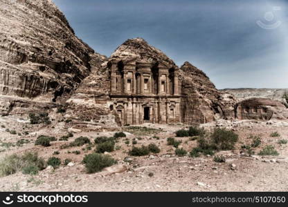 the antique site of petra in jordan the monastery beautiful wonder of the world