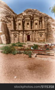 the antique site of petra in jordan the monastery beautiful wonder of the world