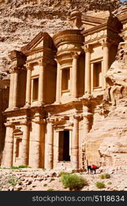 the antique site of petra in jordan the monastery beautiful wonder of the world