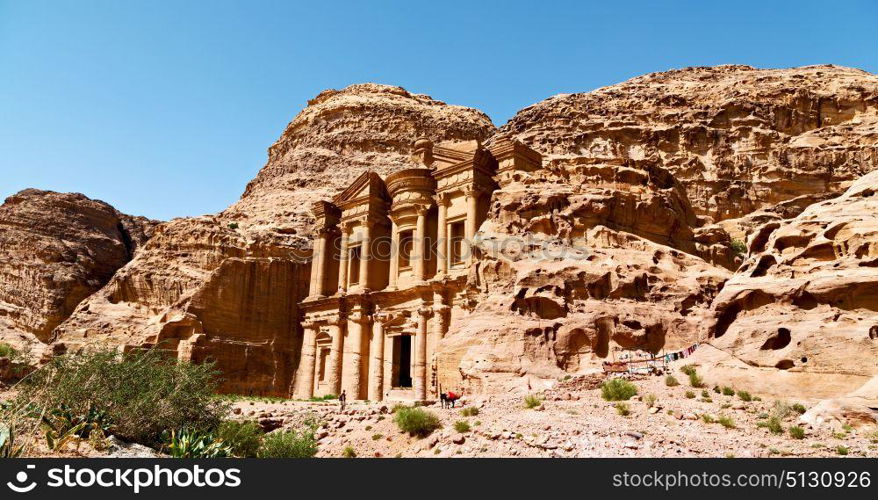 the antique site of petra in jordan the monastery beautiful wonder of the world