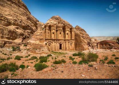 the antique site of petra in jordan the monastery beautiful wonder of the world