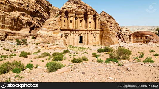 the antique site of petra in jordan the monastery beautiful wonder of the world