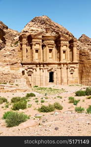 the antique site of petra in jordan the monastery beautiful wonder of the world