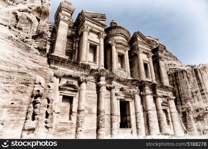 the antique site of petra in jordan the monastery beautiful wonder of the world