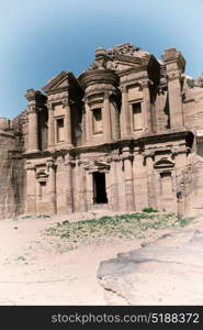 the antique site of petra in jordan the monastery beautiful wonder of the world