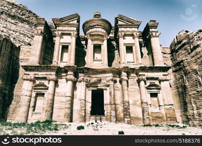 the antique site of petra in jordan the monastery beautiful wonder of the world