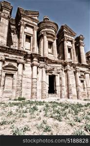 the antique site of petra in jordan the monastery beautiful wonder of the world
