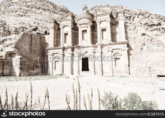 the antique site of petra in jordan the monastery beautiful wonder of the world