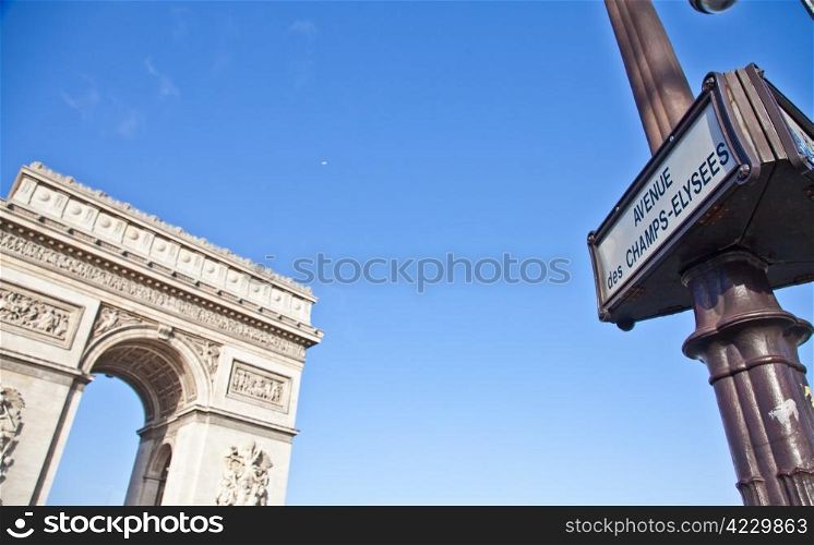 The Arc de Triomphe (Arc de Triomphe de l&rsquo;A?toile) is one of the most famous monuments in Paris. It stands in the centre of the Place Charles de Gaulle, at the western end of the Champs-A?lysAes