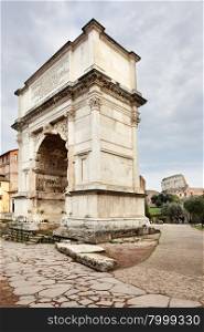 The Arch of Titus, Rome, Italy
