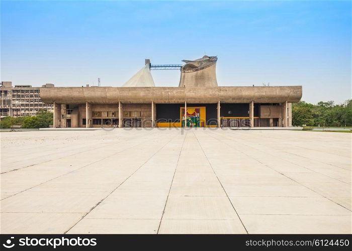 The Assembly building in the Capitol Complex of Chandigarh, India