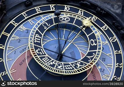 The Astronomical Clock in Prague in the Czech Republic