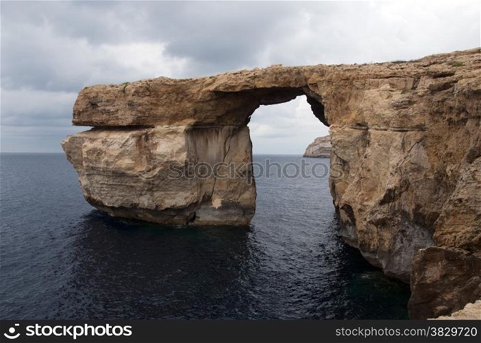 the azure rock window on Gozo near Malta