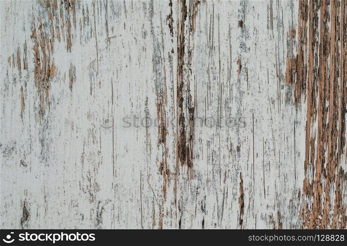 The background of weathered painted wood for design