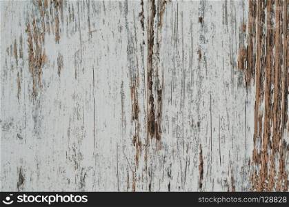 The background of weathered painted wood for design