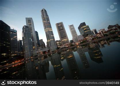 the Bank quater at the Singapore River and Marina Bay in the city of Singapore in Southeastasia.. ASIA SINGAPORE CITY DOWN TOWN CITYSCAPE