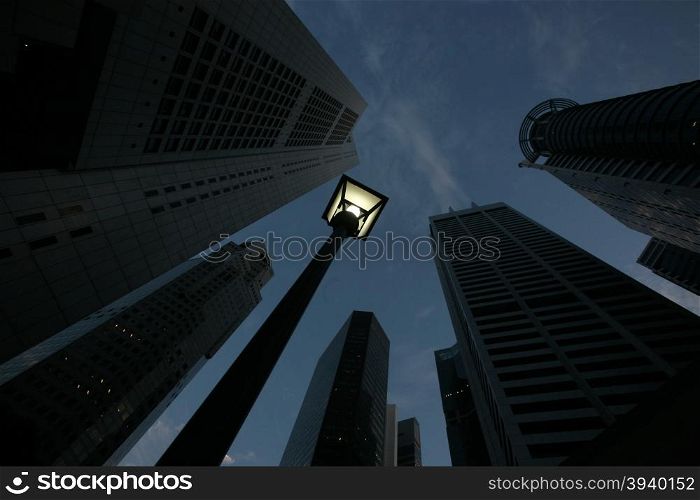 the Bank quater at the Singapore River and Marina Bay in the city of Singapore in Southeastasia.. ASIA SINGAPORE CITY DOWN TOWN CITYSCAPE